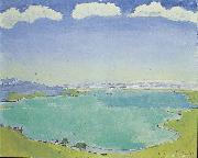 Ferdinand Hodler, Genfersee von Caux aus